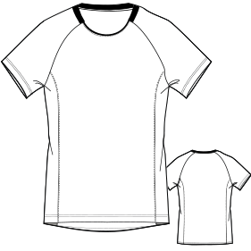 Patron ropa, Fashion sewing pattern, molde confeccion, patronesymoldes.com Camiseta futbol 9592 DAMA Remeras